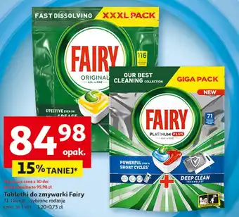 Auchan Tabletki do zmywarki Fairy oferta