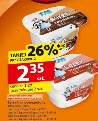 Auchan Serek homogenizowany Rolmlecz oferta