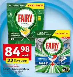 Auchan Tabletki do zmywarki Fairy oferta