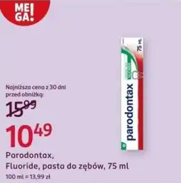 Rossmann Parodontax, Fluoride, pasta do zębów oferta