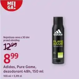 Rossmann Adidas, Pure Game, dezodorant 48h oferta