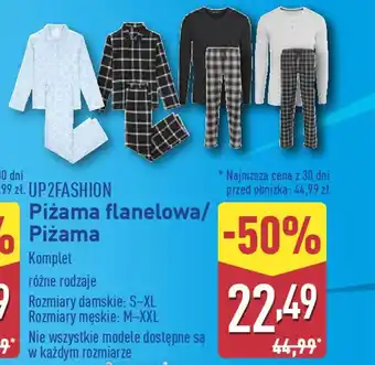 ALDI UP2FASHION Piżama flanelowa/Piżama oferta