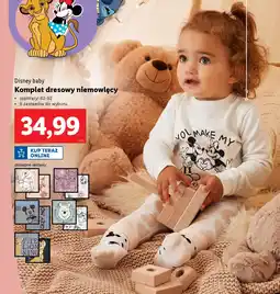 Lidl Disney baby Komplet dresowy niemowlęcy oferta