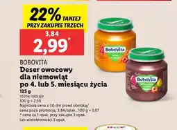 Lidl Deser jabłka-jagody-gruszki williamsa Bobovita oferta