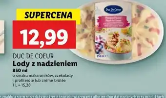 Lidl Lody chocolate & profitelore Duc de coeur oferta