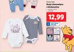 Lidl Disney baby Body niemowlęce z biobawełny oferta