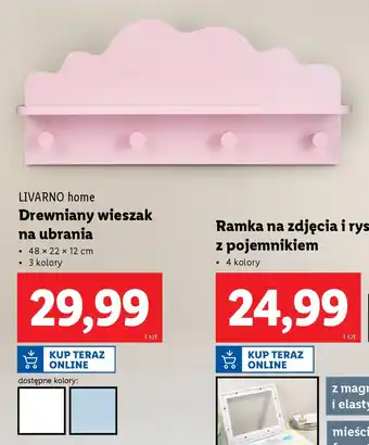 Lidl LIVARNO home Drewniany wieszak na ubrania oferta