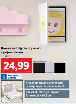 Lidl Ramka na zdjęcia i rysunki z pojemnikiem oferta