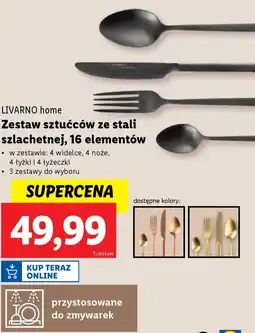 Lidl LIVARNO home Zestaw sztućców ze stali szlachetnej oferta