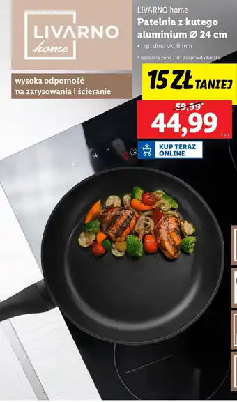 Lidl LIVARNO home Patelnia z kutego aluminium Ø 24 cm oferta