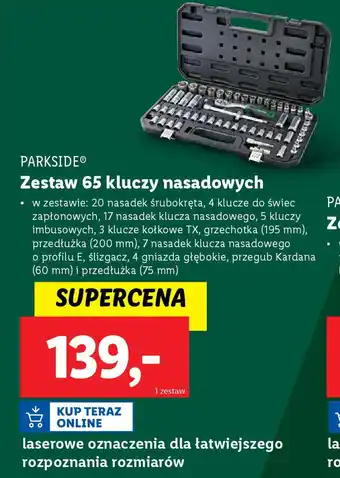 Lidl PARKSIDE Zestaw 36 kluczy nasadowych oferta