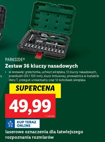 Lidl PARKSIDE Zestaw 36 kluczy nasadowych oferta