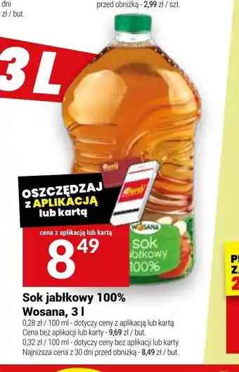 Twój Market Sok jabłkowy 100% Wosana oferta