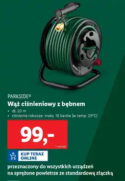 Lidl PARKSIDE Wąż ciśnieniowy z bębnem oferta