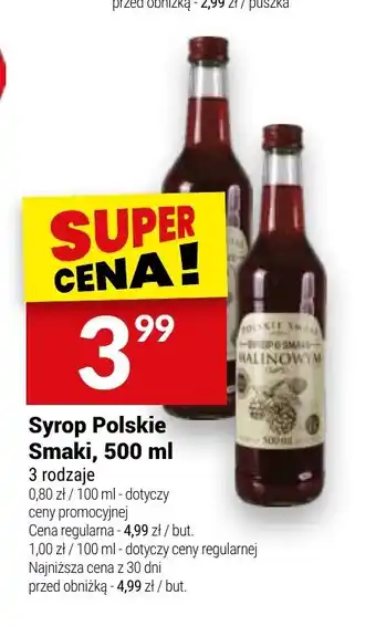 Twój Market Syrop Polskie Smaki oferta