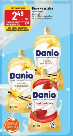 Polomarket Serek truskawka saszetka Danone danio oferta