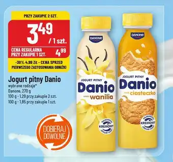 Polomarket Jogurt pitny ciasteczko Danone danio oferta