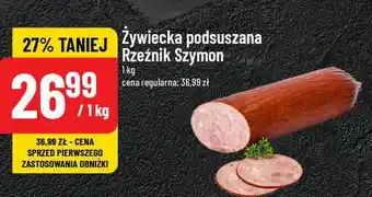 Polomarket Kiełbasa żywiecka podsuszana Rzeźnik szymon poleca oferta