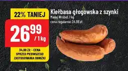 Polomarket Kiełbasa głogowska z szynki Madej & wróbel oferta