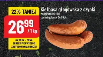 Polomarket Kiełbasa głogowska z szynki Madej & wróbel oferta