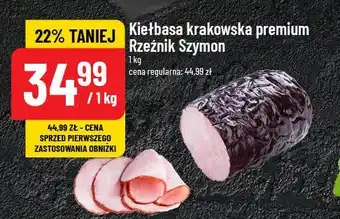 Polomarket Kiełbasa krakowska premium Rzeźnik szymon poleca oferta