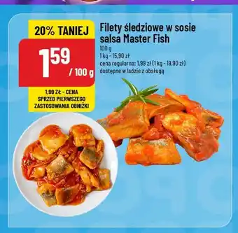 Polomarket Filety sledziowe w sosie salsa Master fish oferta