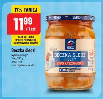 Polomarket Beczka śledzi po kaszubsku Seko oferta