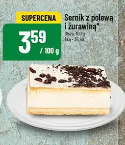 Polomarket Sernik z polewą i żurawiną Cukiernia olsza oferta