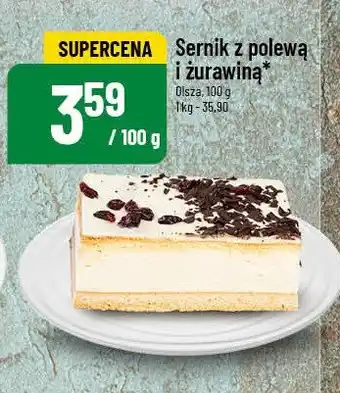 Polomarket Sernik z polewą i żurawiną Cukiernia olsza oferta