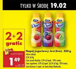 Biedronka Jogurt truskawka-kiwi Jovi duet oferta