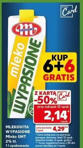 Kaufland Mleko 2% Mlekovita Wypasione oferta