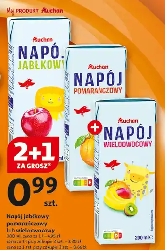 Auchan Napój wieloowocowy Auchan oferta