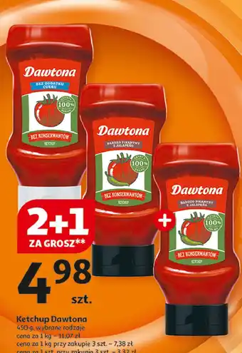 Auchan Ketchup bardzo pikantny z jalapeno Dawtona oferta