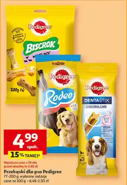 Auchan Przysmak dla psa średnie rasy Pedigree Dentastix oferta