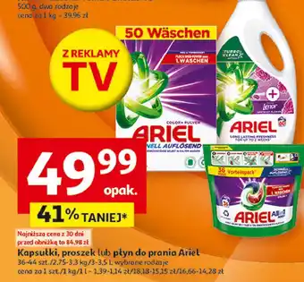 Auchan Kapsułki do prania color Ariel All In 1 oferta