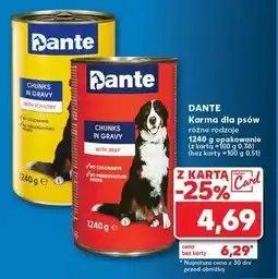 Kaufland Karma dla psów drobiowa Dante oferta