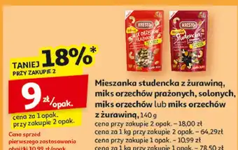 Auchan Mix żurawina i orzechy Kresto oferta