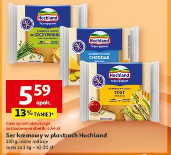 Auchan Ser topiony ze szczypiorkiem Hochland oferta