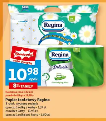 Auchan Papier toaletowy aloe vera Regina oferta