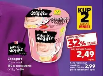 Kaufland Cocogurt truskawka-banan K-Classic Takie It Veggie oferta