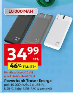 Auchan Powerbank energo 10000 mah Tracer oferta