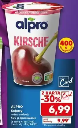 Jogurt sojowy truskawka wiśnia daktyle Alpro