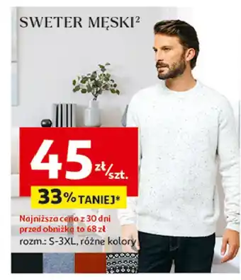 Auchan Sweter męski s-3xl Inextenso By Auchan oferta