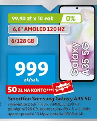 Auchan Smartfon a35 Samsung Galaxy oferta