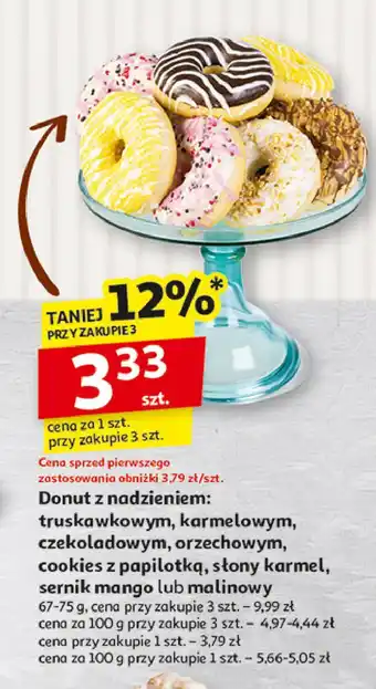 Auchan Donut malinowy oferta