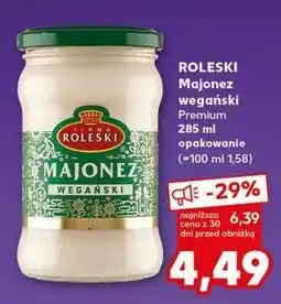 Kaufland Majonez wegański Roleski oferta