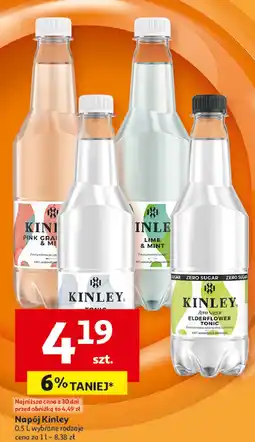 Auchan Napój elderflower Kinley oferta