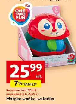 Auchan Małpka wańka-wstańka One Two Fun oferta