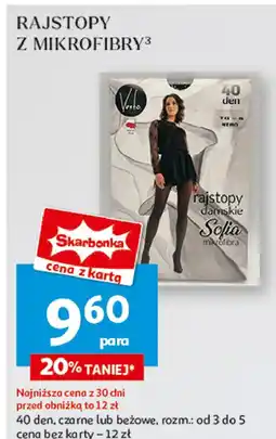 Auchan Rajstopy z mikrofibry 40 den oferta