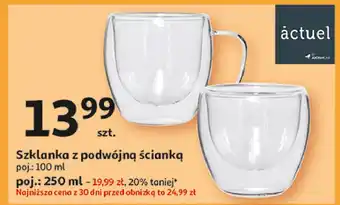 Auchan Szklanka z podwójną ścianką 250 ml Actuel oferta